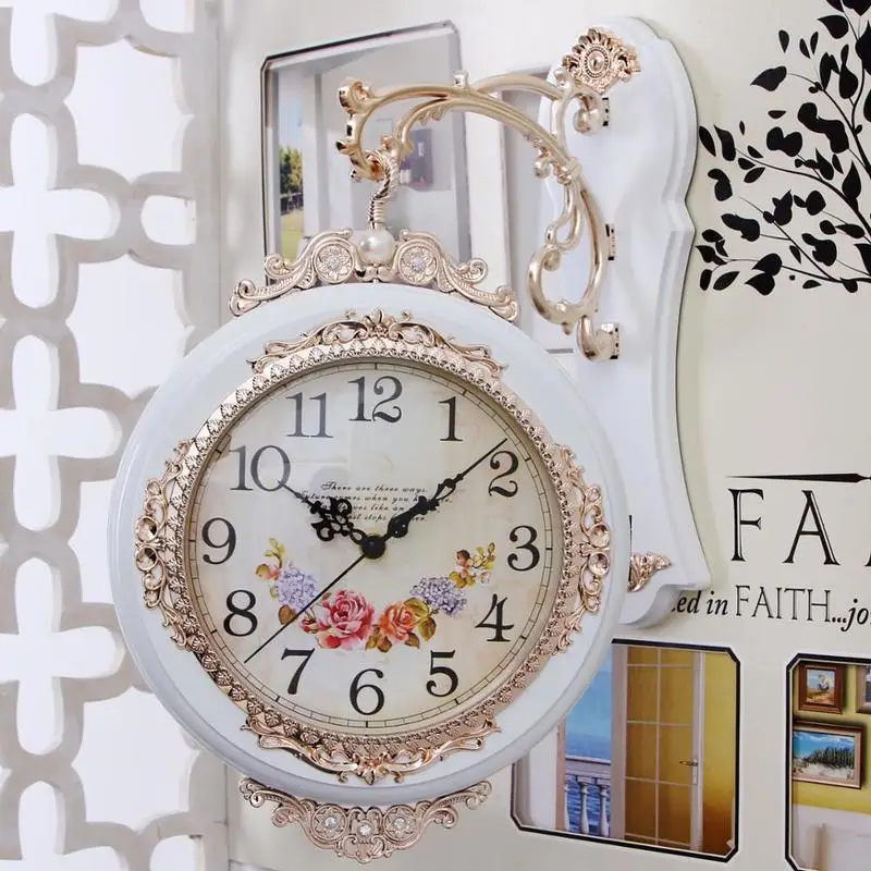 Настенные часы Декор для дома потертый шик Duvar Grande Murale Saati clok Reloj Pared Relogio De Parede