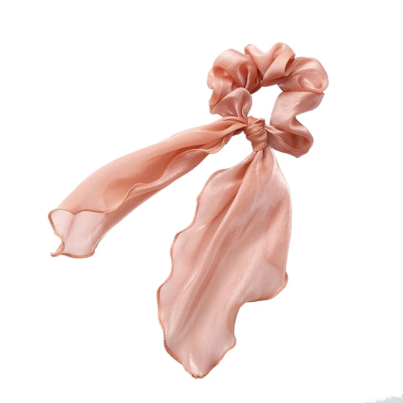 

Women's Simple Hair Ring Mesh Rubber Band Pork Intestine Circle Ins Korean Internet Celebrity Bow Hair Rope Japanese Style