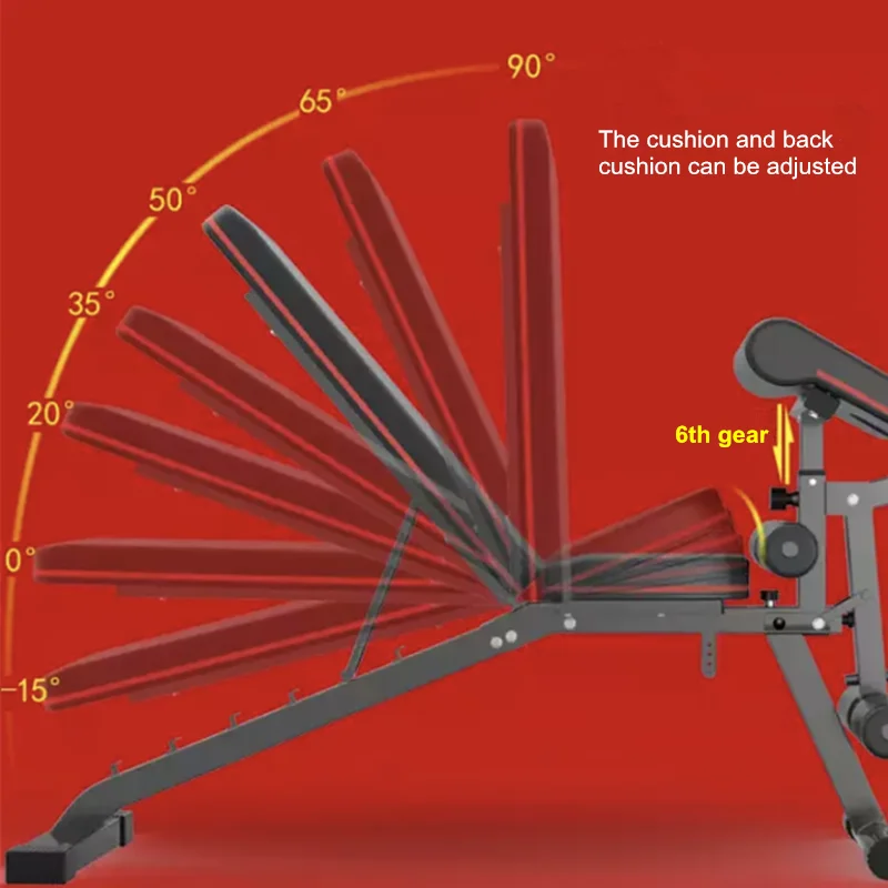 

Multifunctional Folding Fitness Chair Dumbbell Bench Sit Up Board Abdominal Muscle Exercise Equipment Leg Trainer