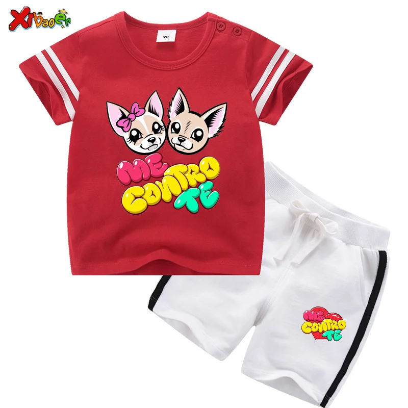 Toddler Girl Clothing Sets Cute Me Contro Te Cute Kids Costumes Short Sleeve Children's 2pcs Outfit Sets Sport Baby Girl Clothes