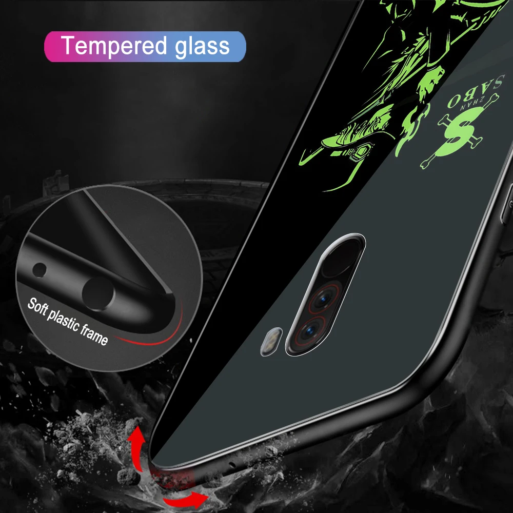 ciciber For Xiaomi MI 9 8 6X A2 MIX 2 2S PocoPhone F1 Phone Cases Redmi Note 7 6 5 Pro Plus Luminous Glass One Piece Cover |