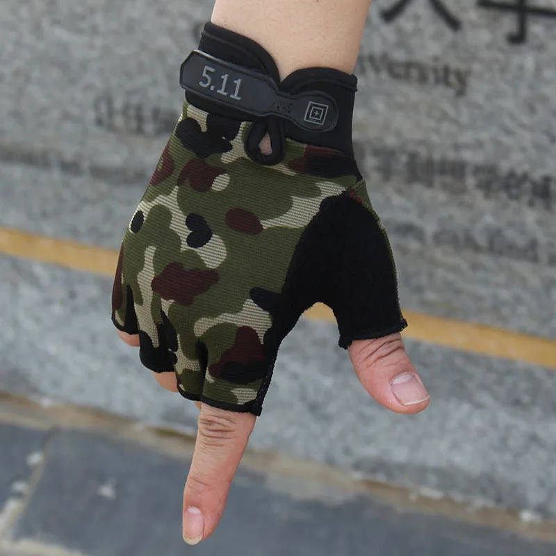 Tactical Gloves Men's Guantes Military Army Shooting Half Fingerless Outdoor Sports Anti-Slip Mittens Male | Аксессуары для