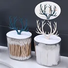 Искусственный хлопок для макияжа, брикет для ватных тампонов, косметика, ювелирные изделия, контейнер для тампона для снятия макияжа с крышкой