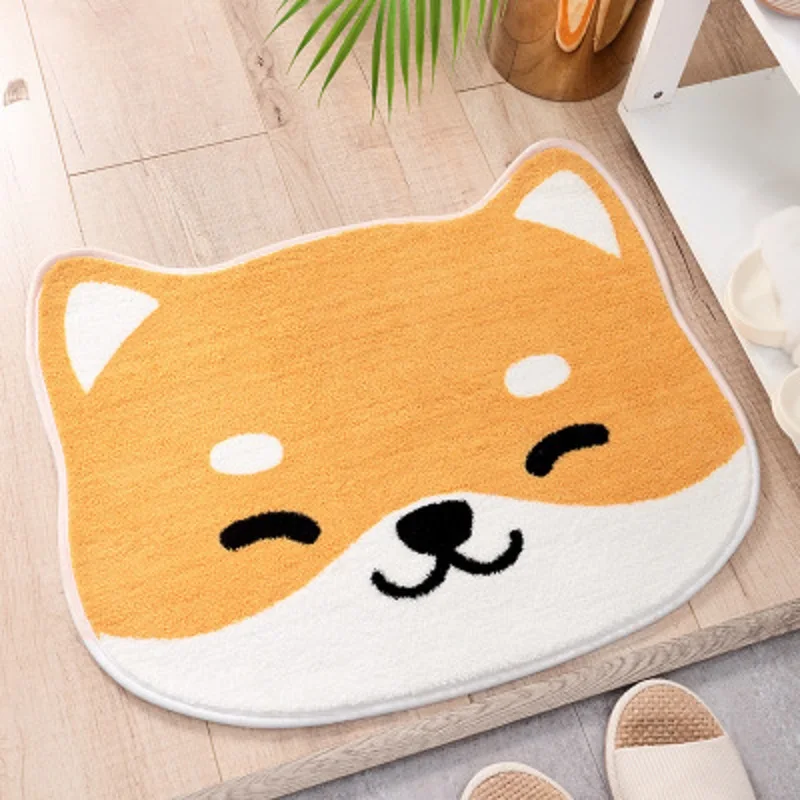 Милые Животные модели ковров Флокирование мультфильм коврик для Дома Ванная