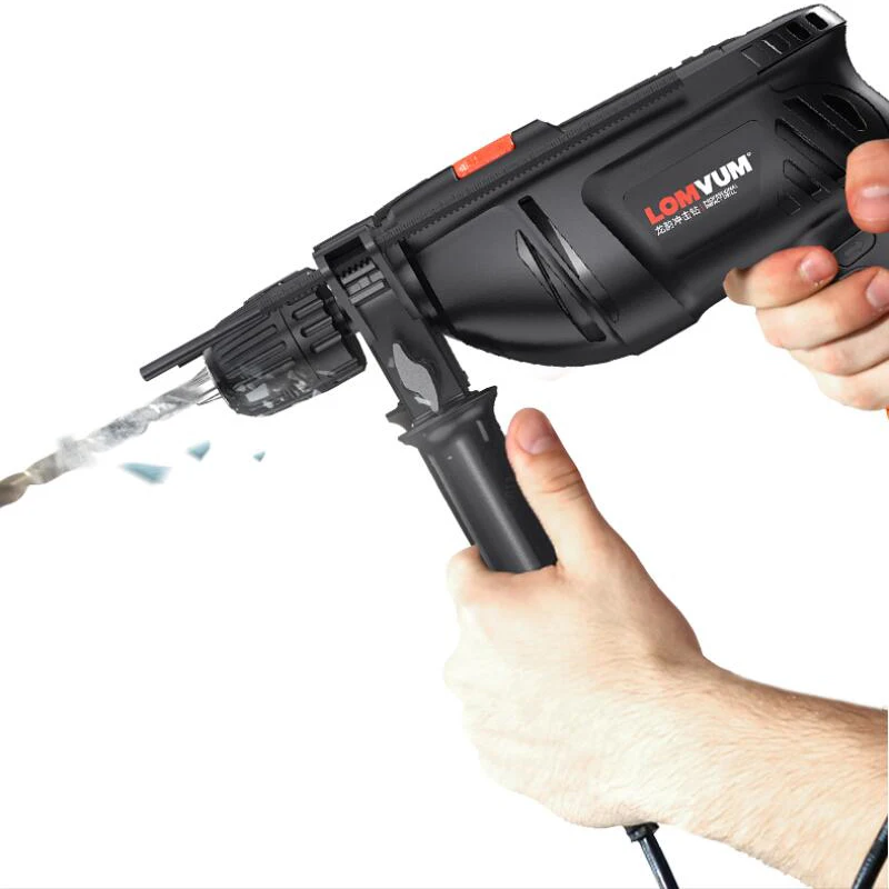 LOMVUM электрическая дрель 220 В домашний электроинструмент отвертка ударная