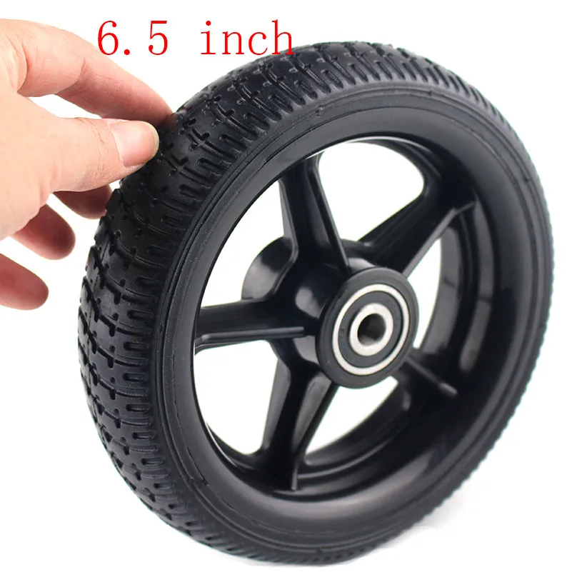 Super 6.5 inch solid wheel with a plastic hub/rim for Electric Scooter Smart Folding Electric Longboard Hoverboard