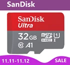 Карта памяти SanDisk Ultra Micro SD, 100% оригинал, 128 ГБ, 32 ГБ, 64 ГБ, 256 ГБ, 400 гб, TF-карта 16 Гб, класс 10 Max, 98 МБс.с, карта памяти для телефона, ПК