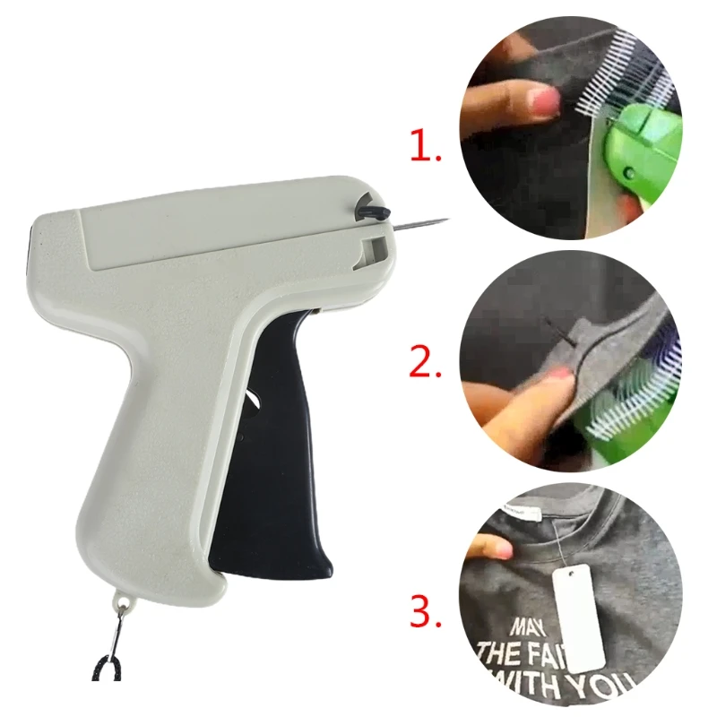 Regular Clothing Price Lable Tagging Tag tagger Gun With 1000 3&quot Barbs+5 Needle Garment sewing supplies High quality | Дом и сад