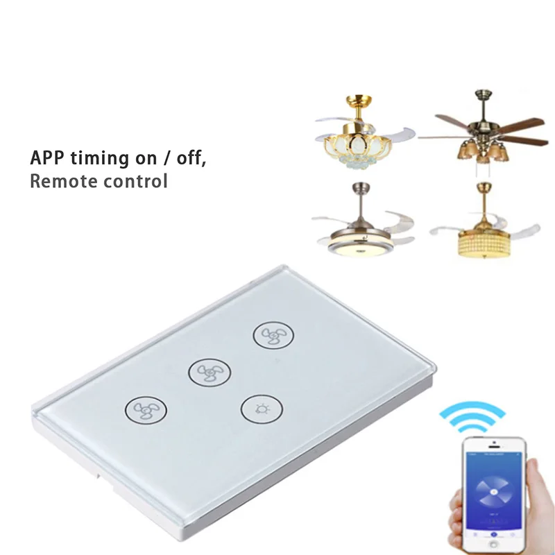 Smart fan switch WIFI network link smart life APP control US standard AC100V 240V | Обустройство дома