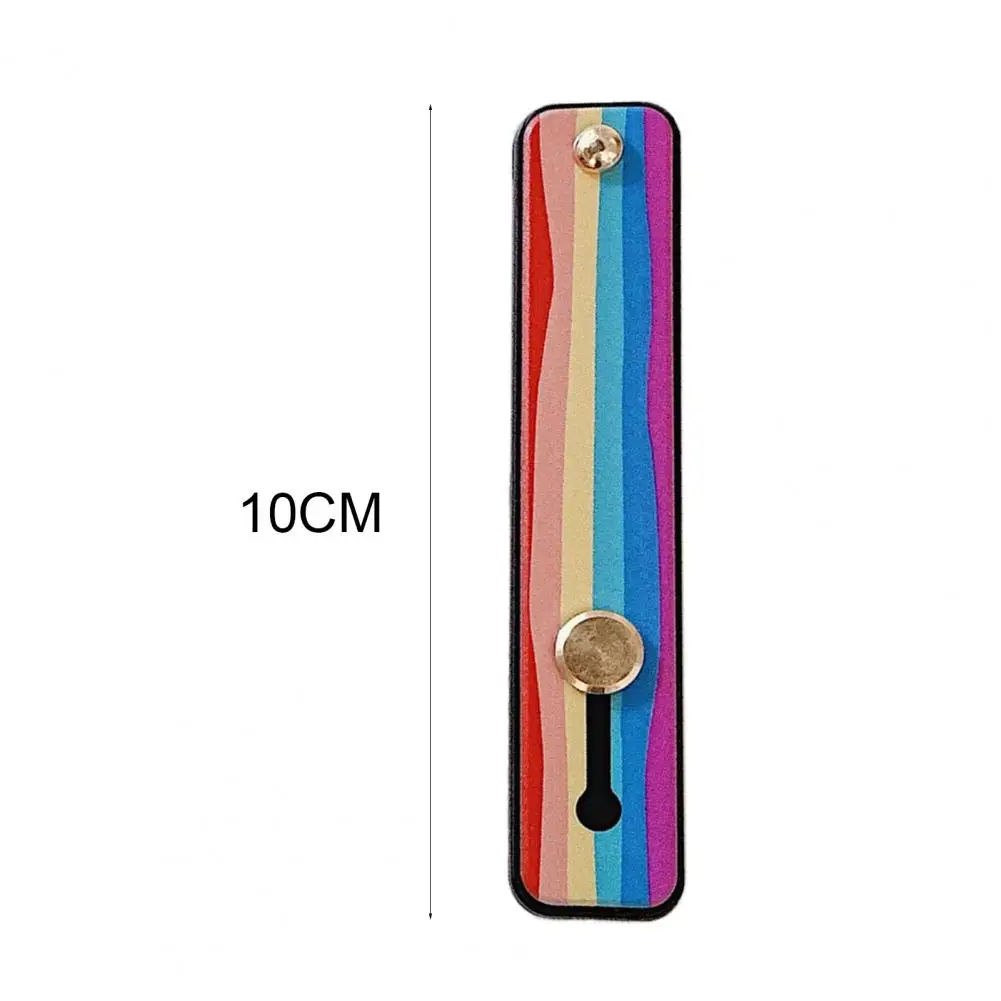 

Wristband Finger Ring Grip Mobile Phone Holder Stand Push Pull Sticker Paste Rainbow Color Hand Band Car Phone Holder Bracket