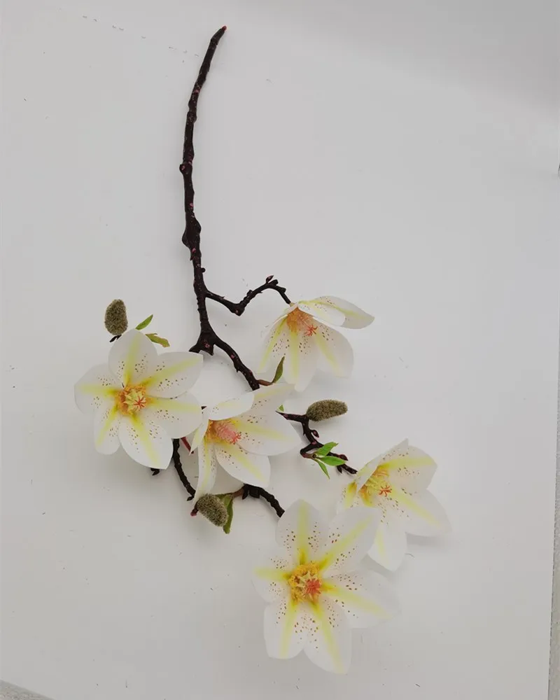 

High Simulation Magnolia Flower Flora Decoration Bottle Living Room Vase Overall Furnishings Accessories Art Table Good Quality