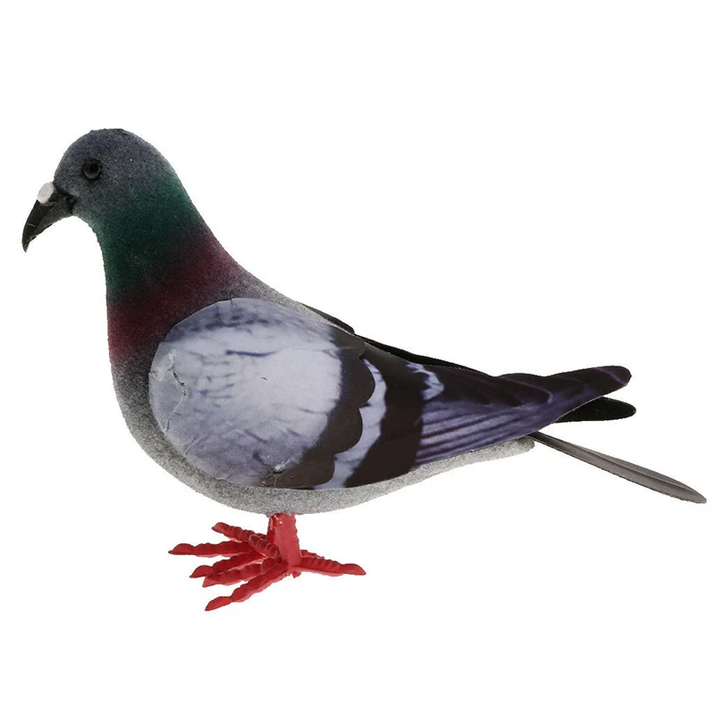 

1pcs Artificial Carft Bird Pigeon Model Simulation Pigeon Feathered Birds Fake Ornaments Garden Home Decoration Color Random