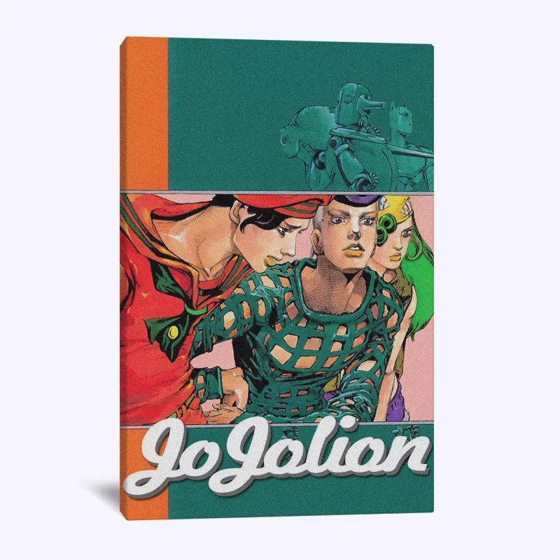 Деталь Джоджо 8 JoJolion аниме рамка деревянная стена искусство холст декоративные