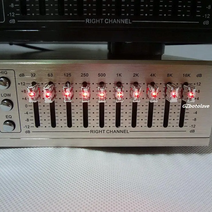 Новое поступление EQ665 эквалайзер hifi fever home EQ сбалансированный миксер двойной 10 сегментный стерео тройной Alto регулятор басов