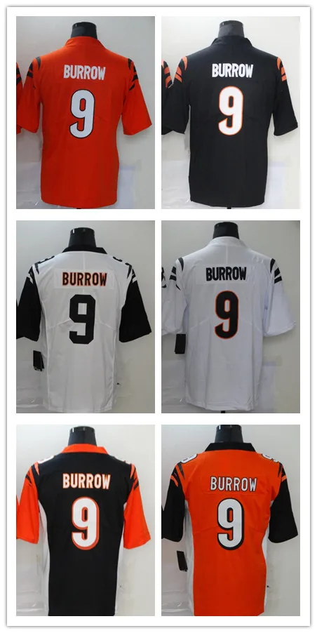 Cincinnati Football Jersey Men's Joe Burrow #9 Various jerseys Women's luxury brand Youth with LOGO Can be customized