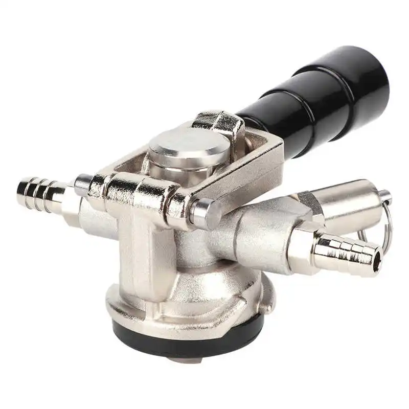 

Keg Tap Coupler D Type Stainless Steel Beer Keg Coupler Keg Dispenser Equipment with Pressure Reducing Valve Beer Brewing Supply