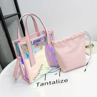 luxury designer handbag colorful casual tote bag laser composite shoulder bag for girls new fashion shoulder crossbody bag