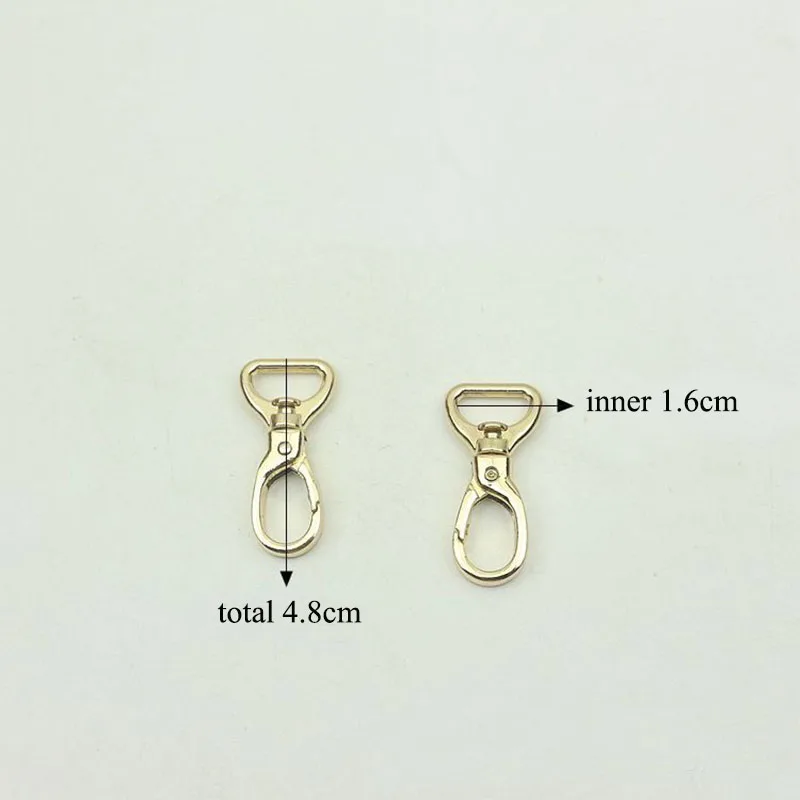 50pcs 16/19/25/31mm Luggage Hardware Accessory Metal Snap Buckles Bag Strap Swivel Clasp Lobster Hook DIY Keychain Clip