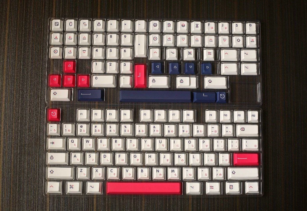 140 Keys/set Kon Momo Keycaps For MX Switch Mechanical Keyboard PBT Dye Sublimation Key Caps Cherry Profile With 1.75u 2u Shift |