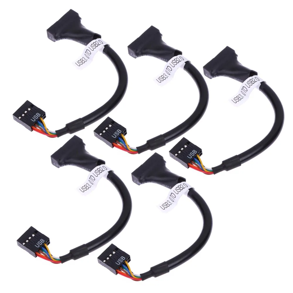 USB 3 0 20 Pin папа к 2 9 Материнская плата Женский кабель для передачи данных провод cd