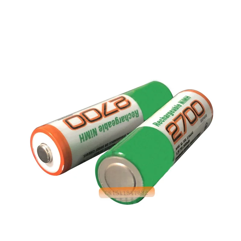8 шт./лот, Оригинальная Аккумуляторная батарея AA 2700 mAh Ni-MH 1,2 v AA