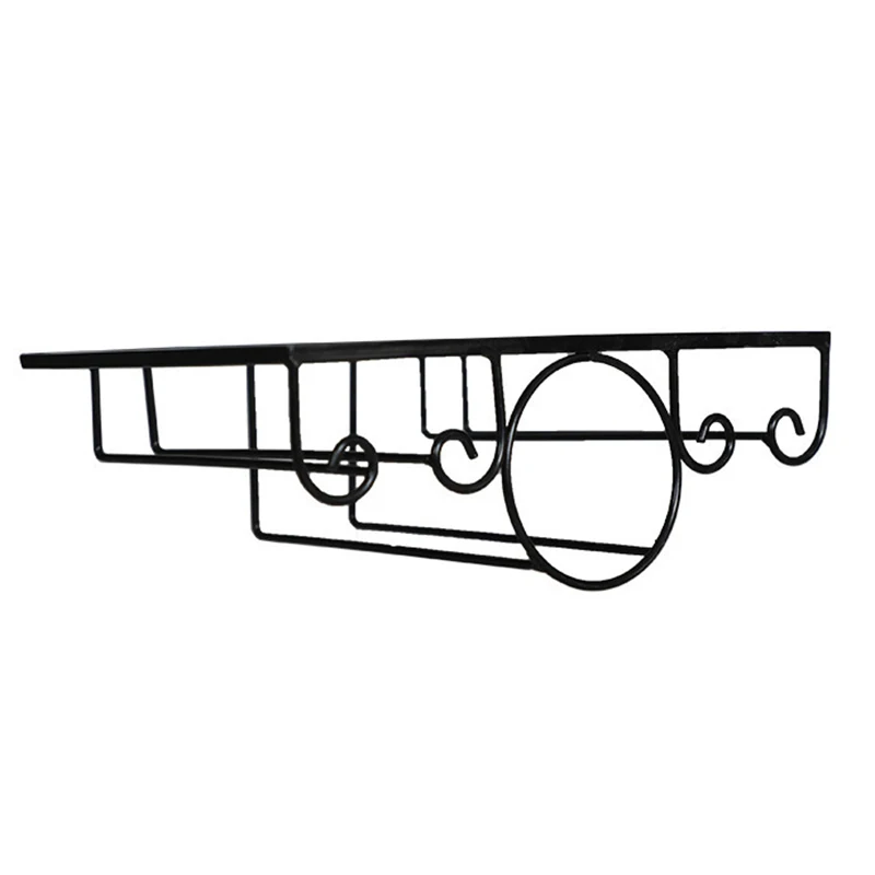 Держатель для винных стоек из нержавеющей стали Висячие стеллажи со стеклянной