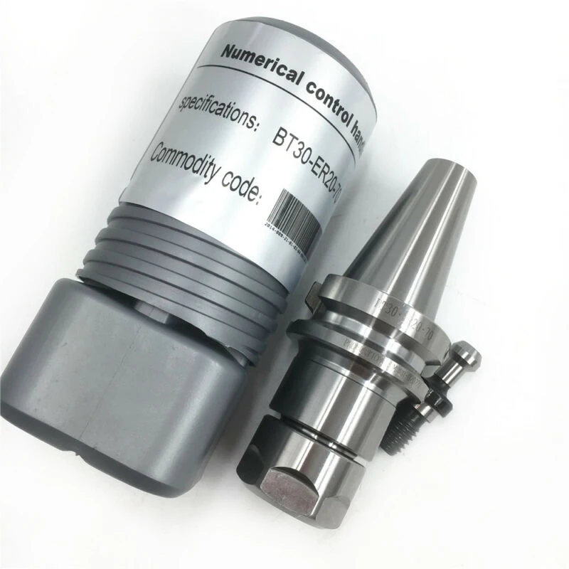 

10000RPM BT30 Chuck Toolholder ER20 L70mm HSS Material & Pull Stud CNC Milling