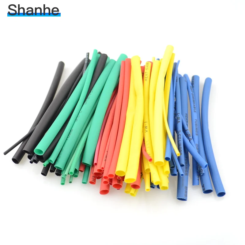 100pcs/164pcs/530pcs /560pcs Thermal contra Sleeve cable Heat Shrink Tube termoretractil pvc tube tubing 2:1 Wrap Wire Cable |