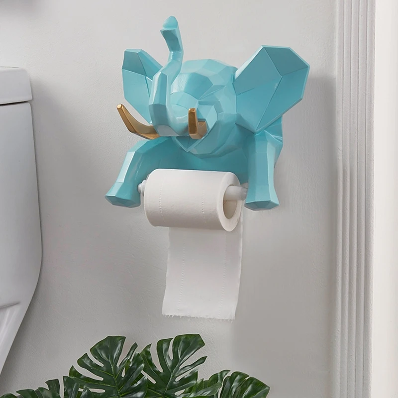 Полимерный креативный держатель для полотенец в виде милого слона туалетной