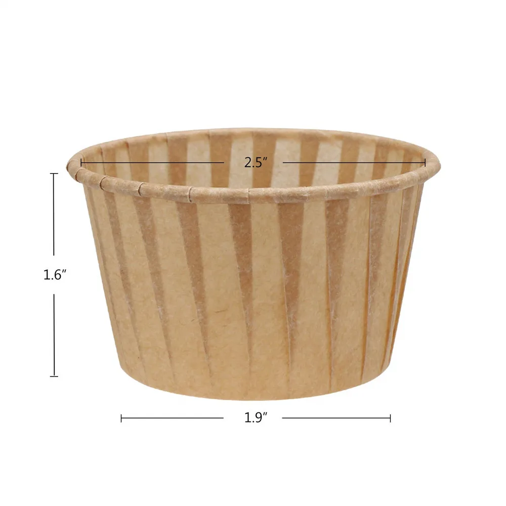 100 шт./упак. подставки для кексов бумажные чашки выпечки 2 5 дюйма круглые края