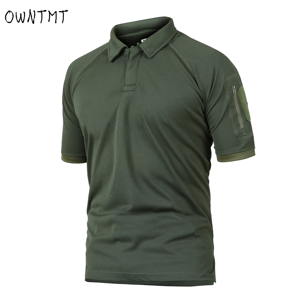 Мужская Летняя камуфляжная рубашка-поло в стиле милитари | одежда