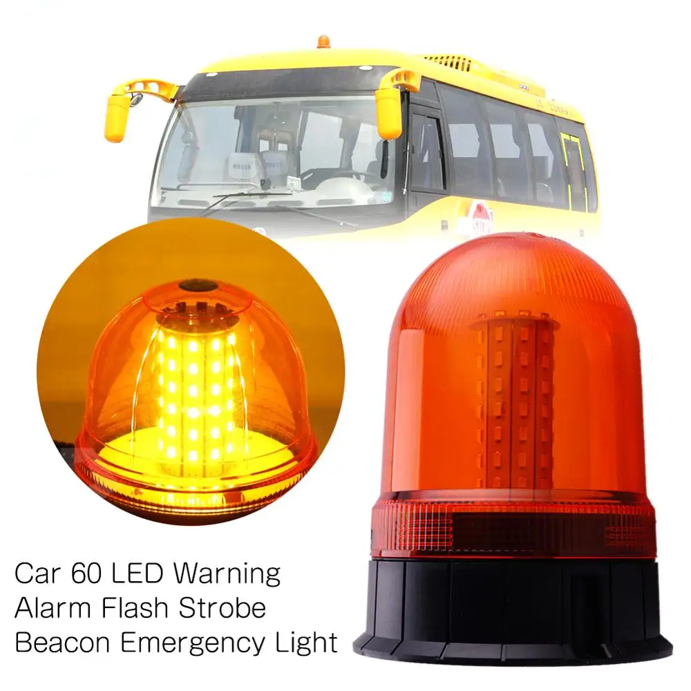 

Car 80 LED Warning Alarm Flash Strobe Beacon Emergency Light Amber For Truck School bus Engineering Vehicle