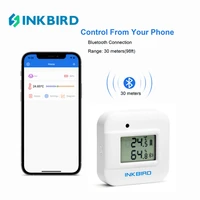 inkbird digital lcd display thermometer hygrometer with external temperature sensor humidity meter smart home baby room car use