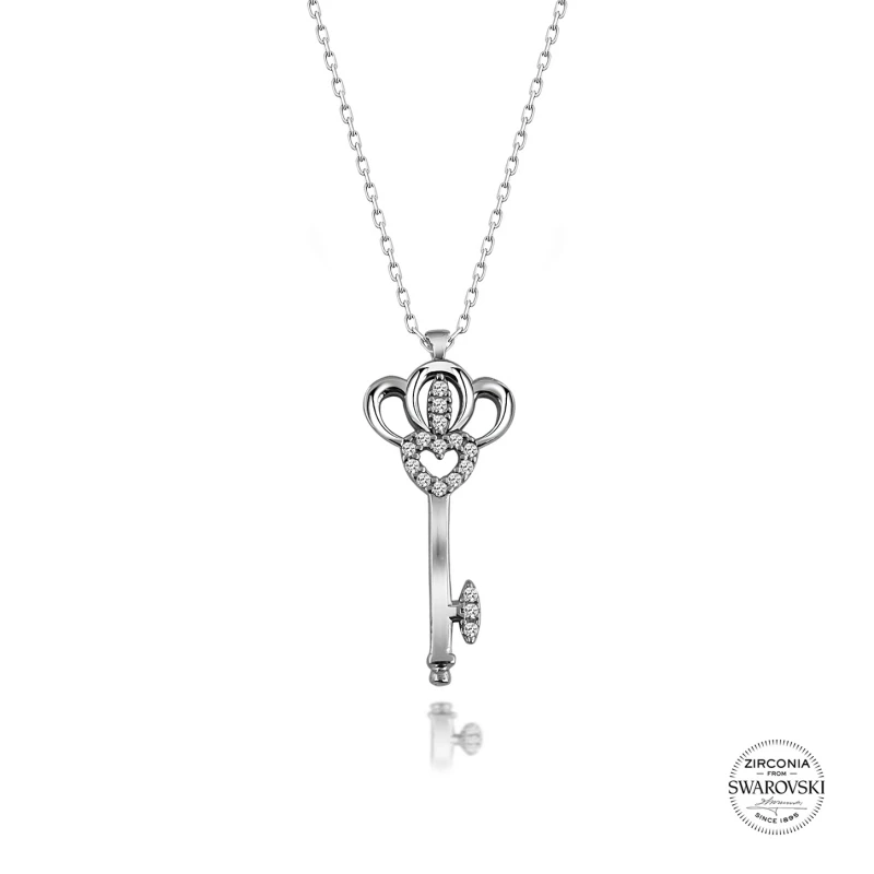 

Silverlina Silver Swarovski Zirconia Cz Necklace