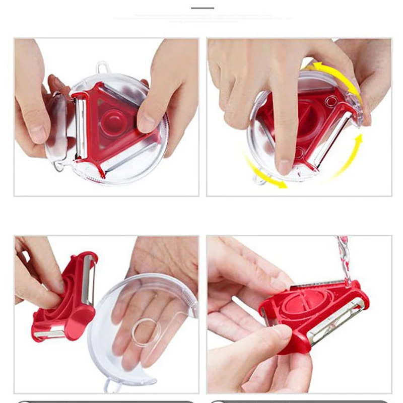 Шелушильная машина 3 в 1 многофункциональный Нержавеющая гаджет картофеля огурец