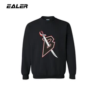 jets men black sports sweater fitness coat with logo for ice hockey fans sweatshirt