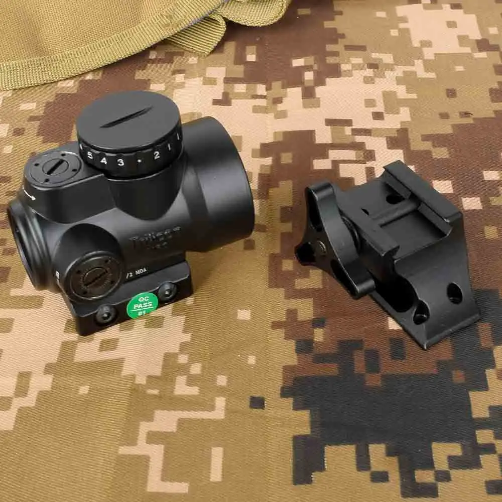 Тактический 1X25 MRO Reflex-style 2,0 MOA Регулируемый Красный точечный прицел Крепление подходит для Пикатинни-черный