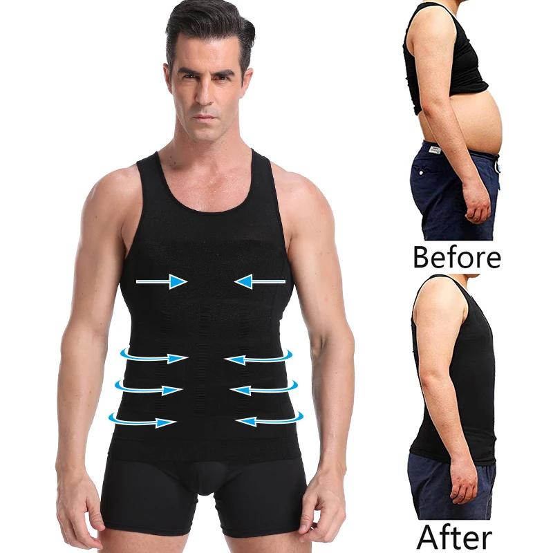 Be-In-shape мужской жилет для похудения форма тела r контроль живота осанка гинекомастия компрессионная рубашка Нижнее Белье Талии Тренажер корсет