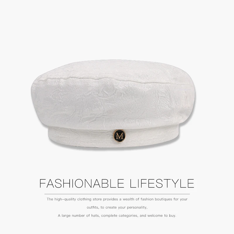 Женский берет со складками японский Дикий Британский ретро восьмиугольный