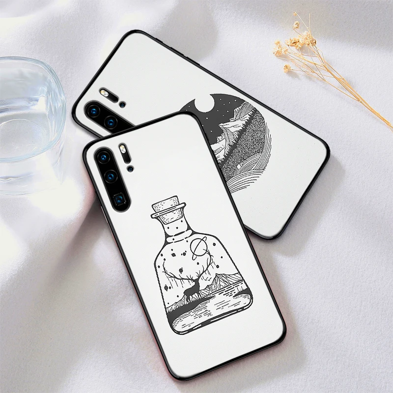 Для huawei P8 P9 Mini P10 P20 P30 LITE для huawei P Smart Z P20 Pro Мягкий силиконовый чехол Современная линия жизни