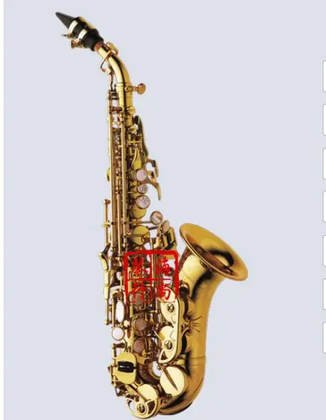 BULUKE изогнутый саксофон сопрано s-991 золотой лак Sax Музыкальные инструменты
