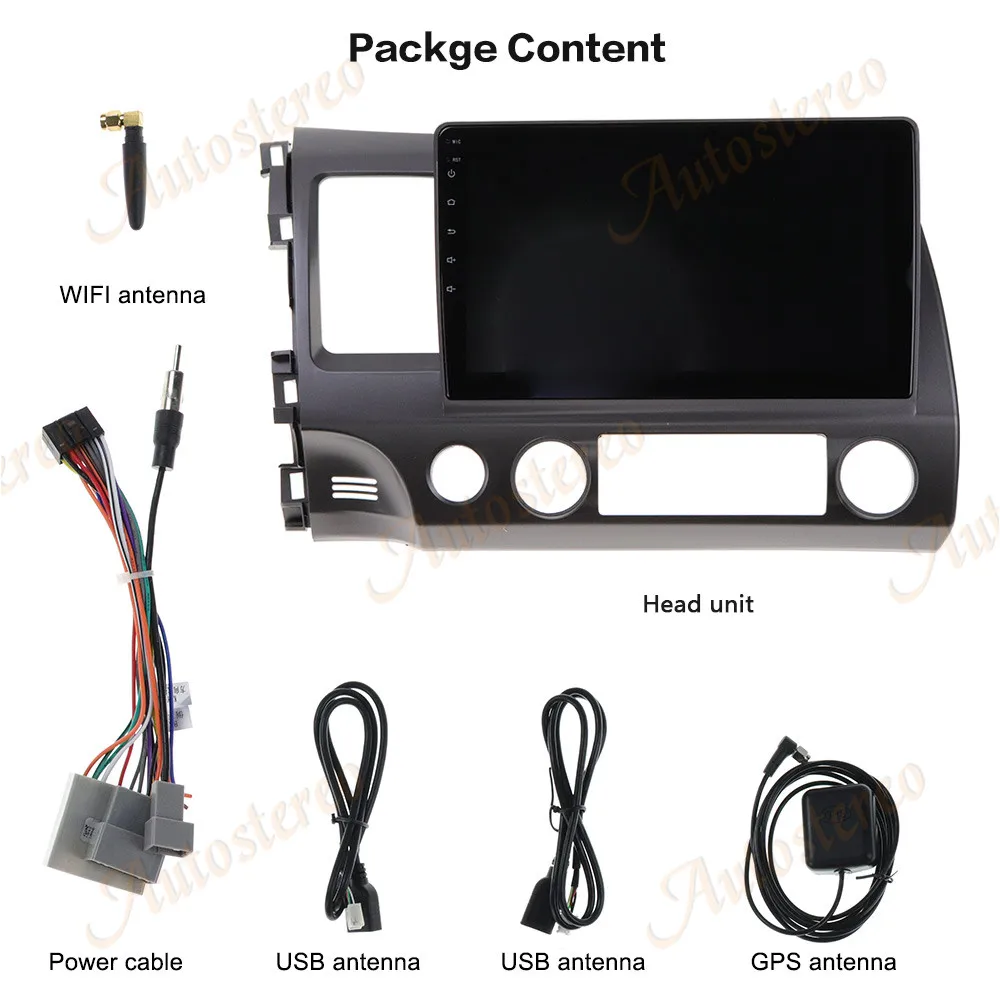 Автомагнитола для Honda Civic 8 FK FN FD 2005 2008 2009 2010 2012 мультимедийный видеоплеер