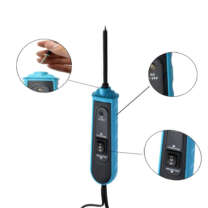 

Electric Circuit Tester Digital Car Power Probe Electric Circuit Tester Power Probe 6-24 Volts Digital Tester Diagnostic Pen