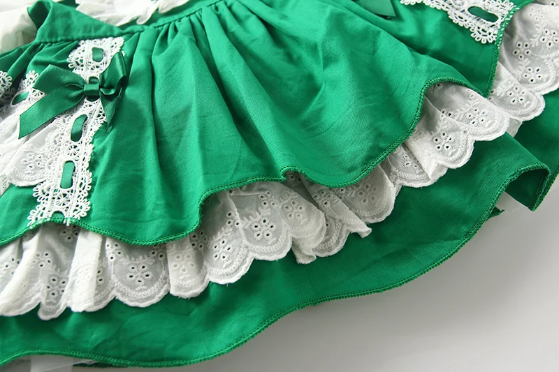 

Birthday Party Wear Frock for Kids Spanish Style Lolita Princess Bow Lace Dresses Vintage Gown Christmas Dress For Baby Girl