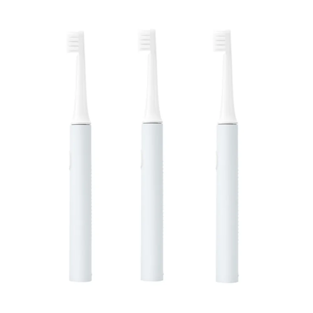 3pcs Blue Xiaomi Mijia T100 звуковая электрическая зубная щетка для взрослых Водонепроницаемая ультра звуковая автоматическая зубная щетка USB перезаряжаемая зубная щетка - Цвет: 3pcs Blue