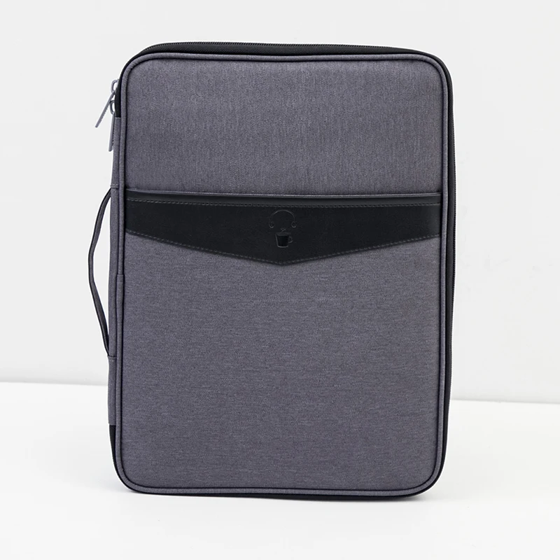 High Quality Solid Big Capacity Document Bags Waterproof Passport Holder Men Business Briefcase travel Accessories