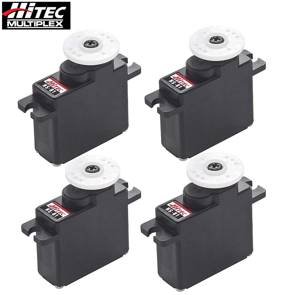 Микро Аналоговый сервопривод Hitec HS81 HS 81 12 мм 4 8 В 6 0 в с разъемом Futaba JR Airtronics для
