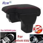 Подлокотник для салона автомобиля, подлокотник для салона автомобиля, контейнер для хранения, центральная консоль, аксессуары, детали для Nissan Juke, для Infiniti ESQ 2010-2019