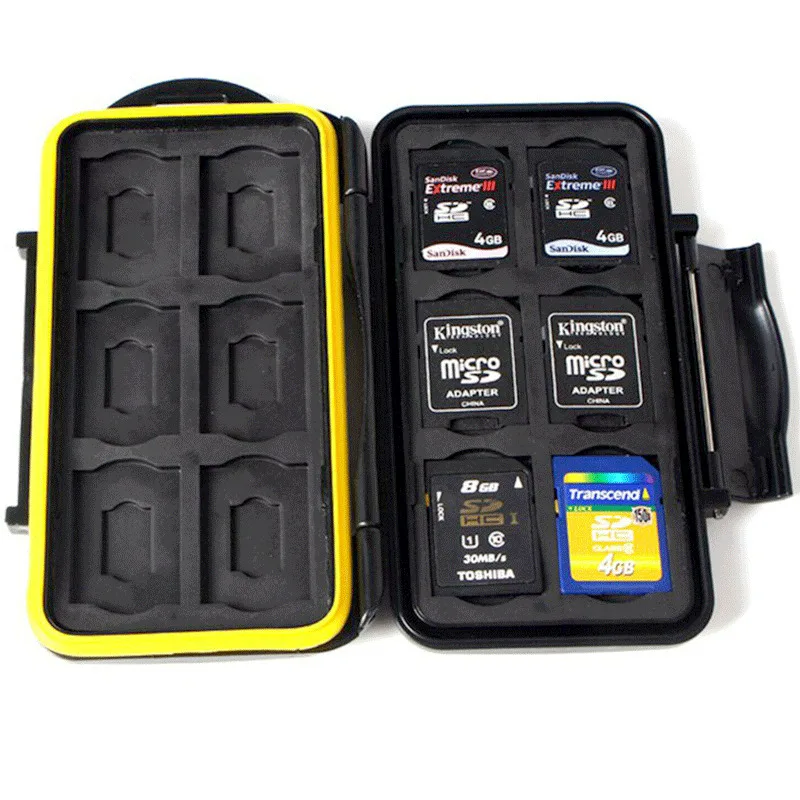 SD MicroSD Memory Card Case Holder Hard Storage Wallet Anti-shock Waterproof Bags | Дом и сад