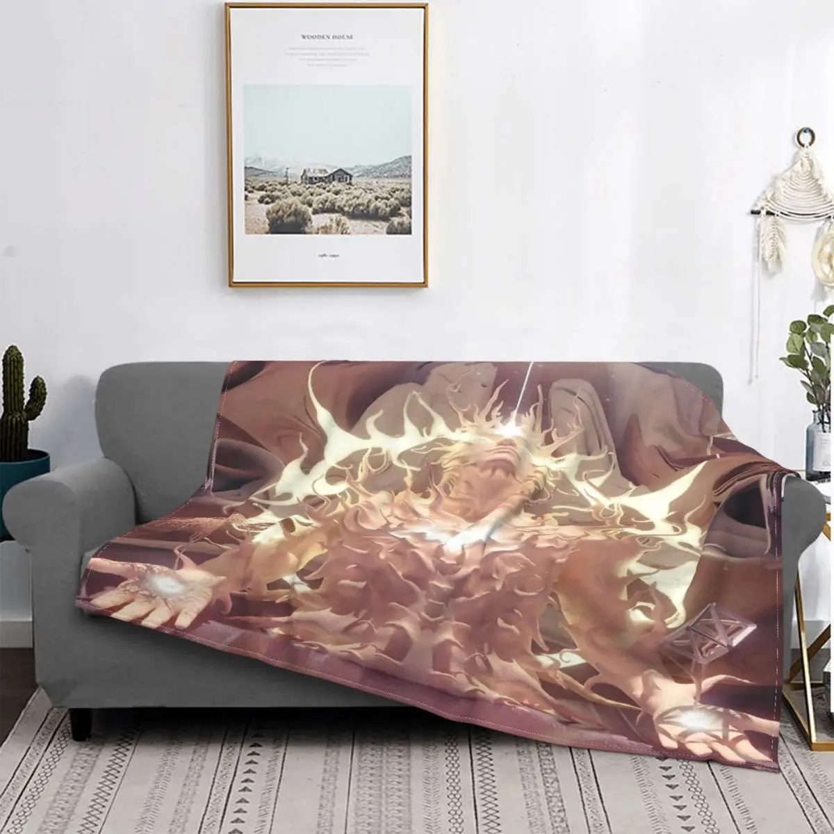 

Arcane Depths-Manta con capucha para cama, colcha a cuadros, edredón de playa